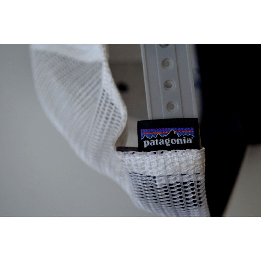 Patagonia Hat Men Trucker Cap One Size Mountain Embroidered Snapback Discolored - Picture 7 of 9